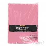 amscan Jupe de Table en Plastique Rose 4m27 - B000CSK5EG